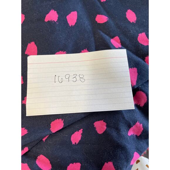 H & M women's slacks pants trousers chinos women's 14 blue navy pink fuchsia - Picture 12 of 12